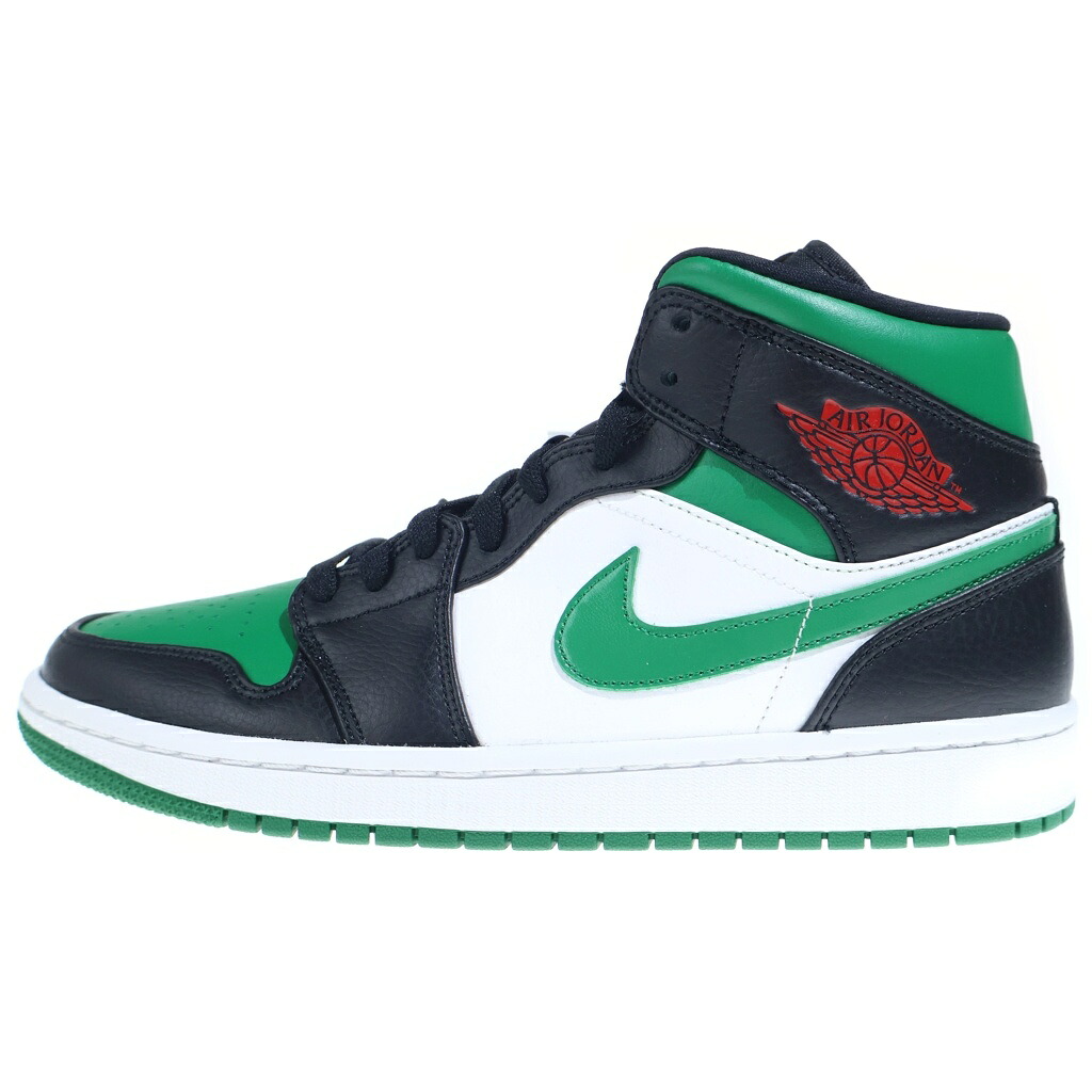 NIKE(ナイキ) 大きさ:27.0糎 AIR JORDAN 1 MID PINE GREEN 554724-067 エアジョーダン 1 ミッド パイン緑であること ミッドカットスニーカー 緑であること/黒いこと US9/27糎【新古品/中古】【座標軸S】【色合い黒いこと】【オンライン制限事項商いもの】
