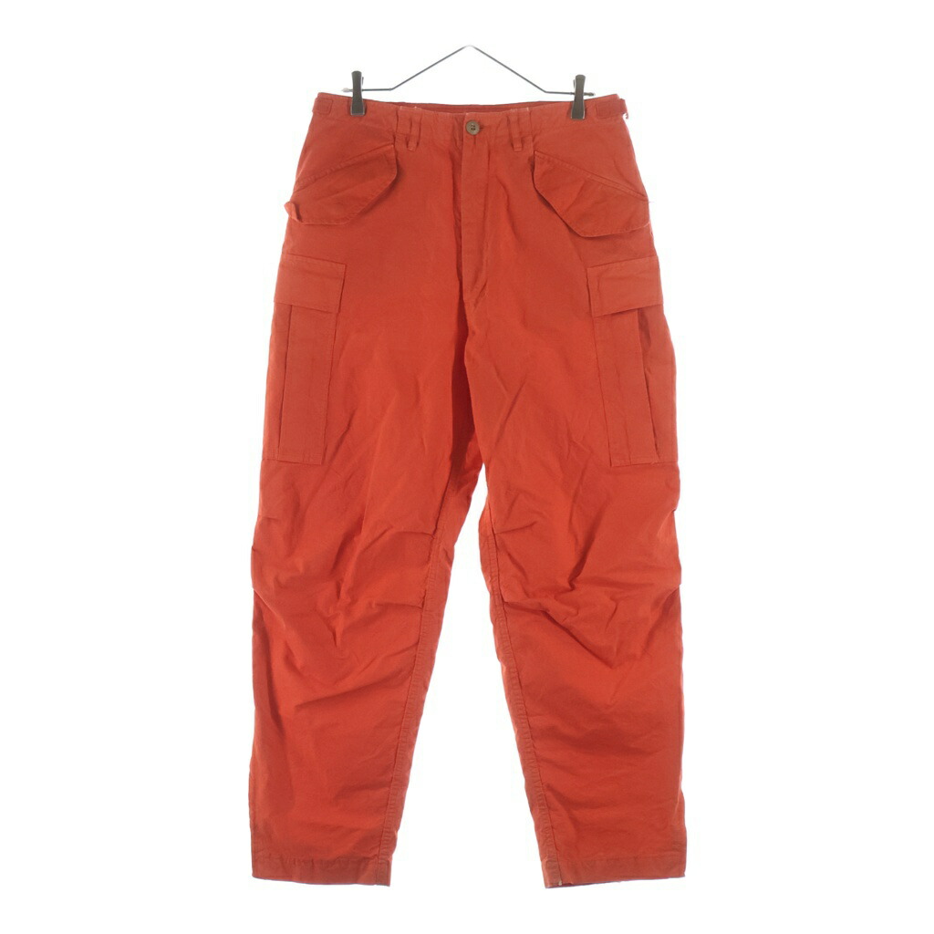 NIGEL CABOURN(ナイジェルケーボン) 大きさ:L M43 MODIFY MIX カーゴパンツ オレンジ色【中古】【座標軸B】【色合いオレンジ色】【オンライン制限事項商いもの】