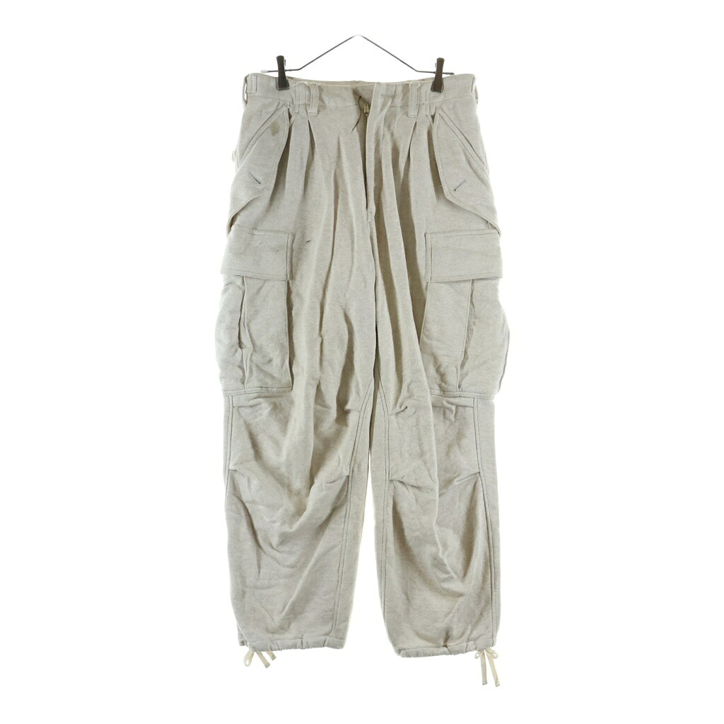 KHOKI(コッキ) 大きさ:1 23SS M-51 FRENCH TERRY PANTS フレンチテリー スウェットカーゴパンツ 薄墨色 23ss-p-09【中古】【座標軸B】【色合い薄墨色】【オンライン制限事項商いもの】