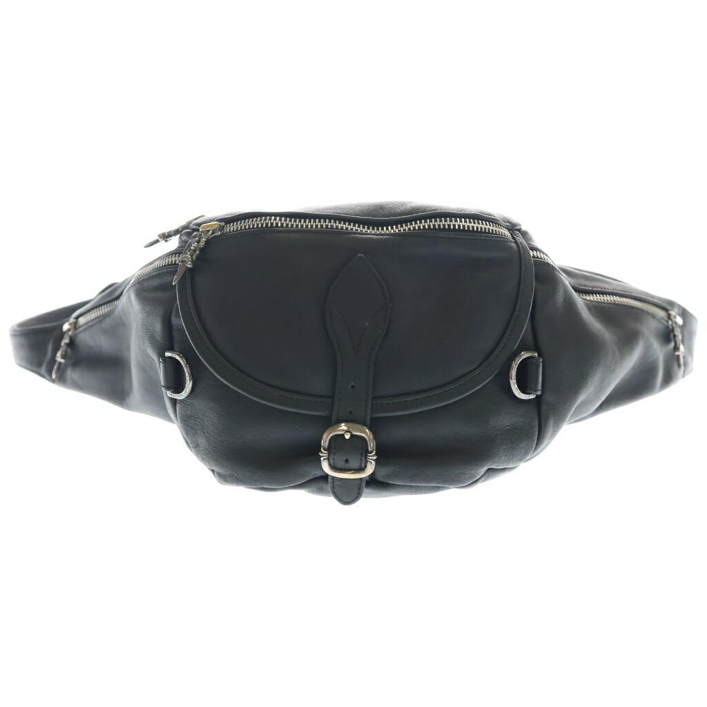 CHROME HEARTS(クロムハーツ) #1 SNAT PACK スナットパック ダガージップ ガンスリンガーベルト レザーウエストバッグ ブラック【中古】【程度B】【カラーブラック】【取扱店舗BRING札幌店】｜ブランド買取・販売　BRING