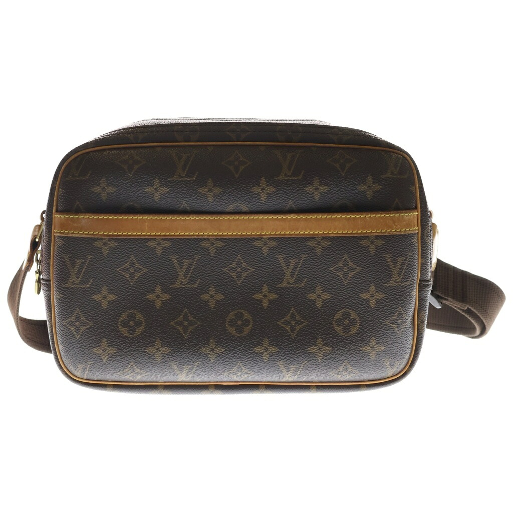 LOUIS VUITTON(ルイヴィトン) モノグラム リポーターPM ショルダーバッグ ブラウン レザー×PVC M45254 ゴールド金具【中古】【程度B】【カラーブラウン】【取扱店舗BRING札幌店】|ブランド買取・販売 BRING