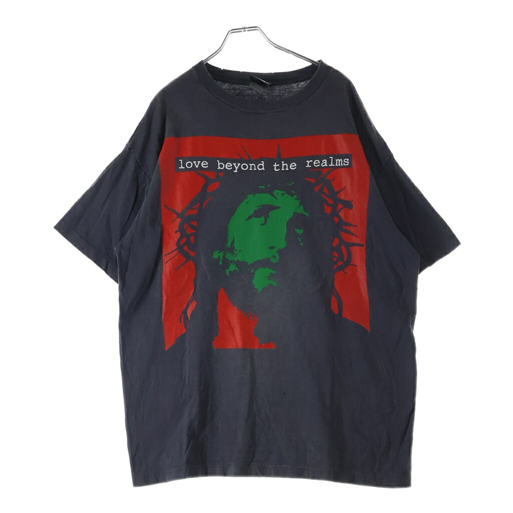 SAINT MICHAEL(セントマイケル) サイズ:XL 24SS ×Kosuke Kawamura KK SS TEE LOVE BEYOND 河村康輔 ヴィンテージ加工 両面プリントTシャツ 半袖クルーネック SM-YS8-0000-C23【中古】【程度B】【カラーグレー】【取扱店舗BRING仙台店】|ブランド買取・販売 BRING
