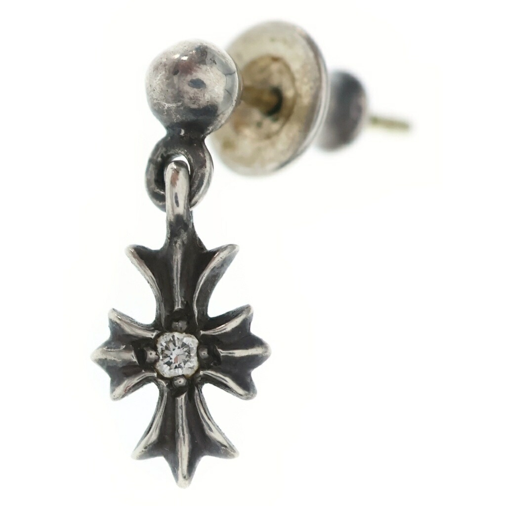 CHROME HEARTS(クロムハーツ) TNY E CH PLS DIA タイニーE アフター CHプラス ドロップピアス 1ダイヤ シルバー【中古】【程度B】【カラーシルバー】【取扱店舗渋谷】|ブランド買取・販売 BRING