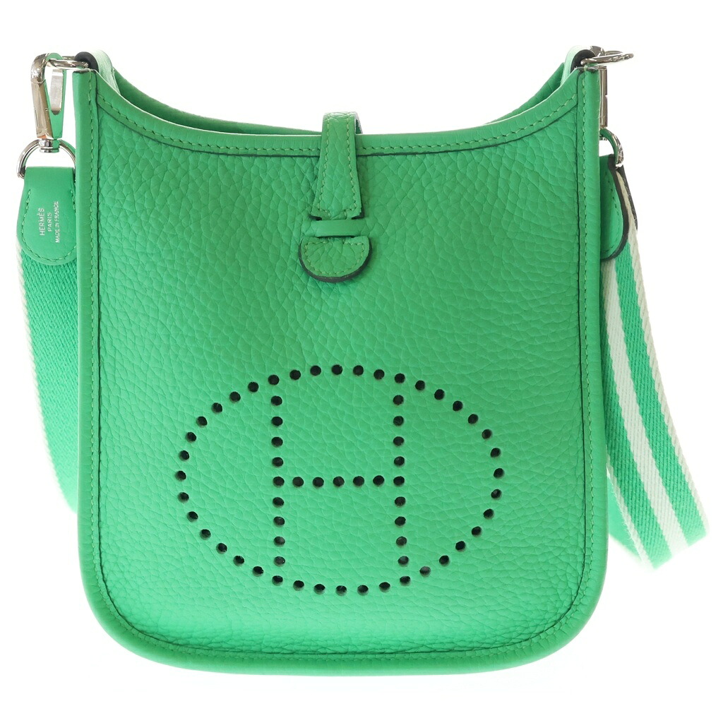 HERMES(エルメス) エブリン TPM K刻印 トリヨンクレマンス レザー ミニショルダーバッグ グリーン【中古】【程度A】【カラーグリーン】【取扱店舗BRING：RED新宿東口店】｜ブランド買取・販売　BRING
