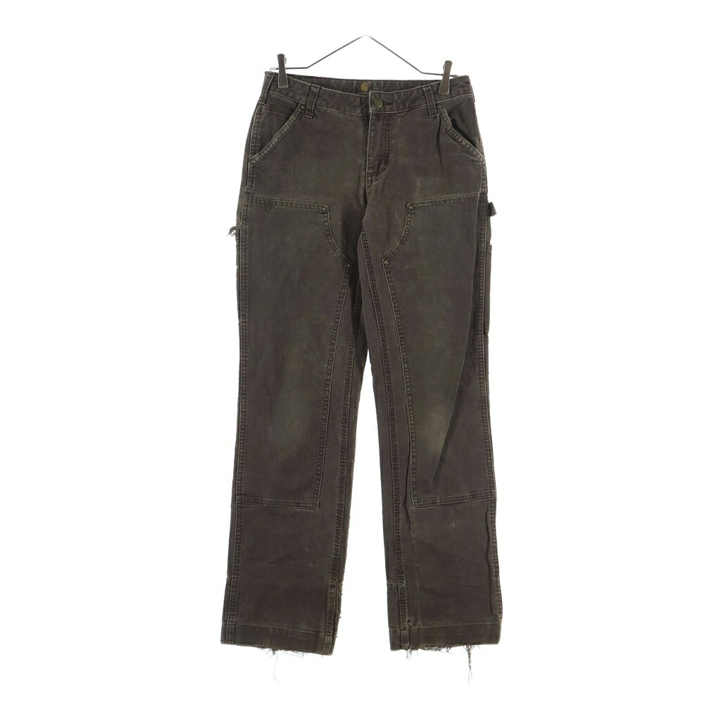 CARHARTT(鉄道車両ハート型) 大きさ:4 18AW Double Knee Work Pants ダブルニー 細工物ズボン下 家鴨地 赤銅色 102730 201【中古】【座標軸C】【色合い赤銅色】【取りまわしバス発着場BRING THRIFT CLOSET あべの店】