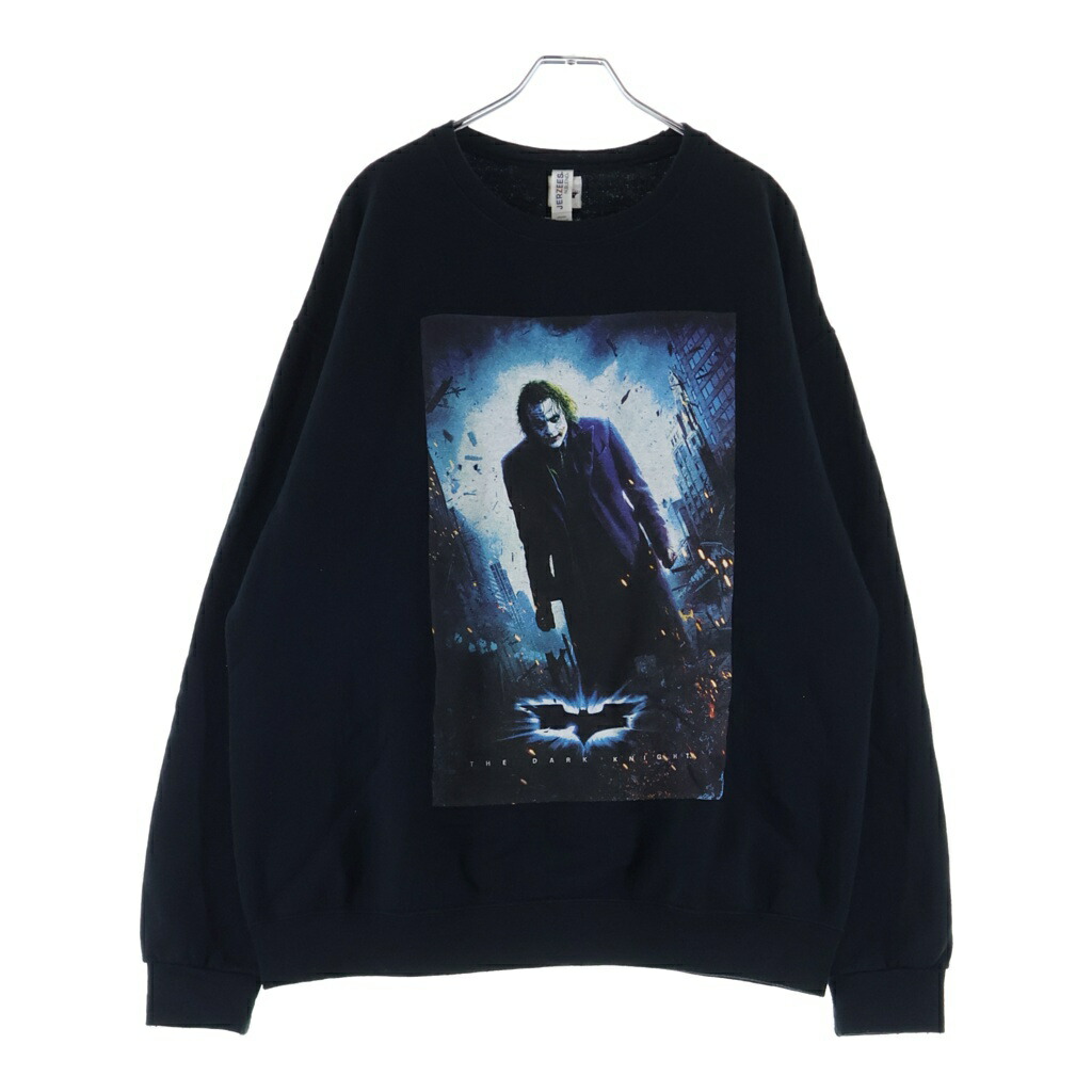 WACKO MARIA(ワコマリア) 大きさ:L 25SS THE DARK KNIGHT TRILOGY SWEAT SHIRT TYPE-3 バットマン ダークナイトトリロジー クルーネックスウェットシャツ 調教師 黒いこと TDKT-WM-SS03【中古】【座標軸B】【色つや黒いこと】【取りまわしバス発着場BRING THRIFT CLOSET 幕張店】
