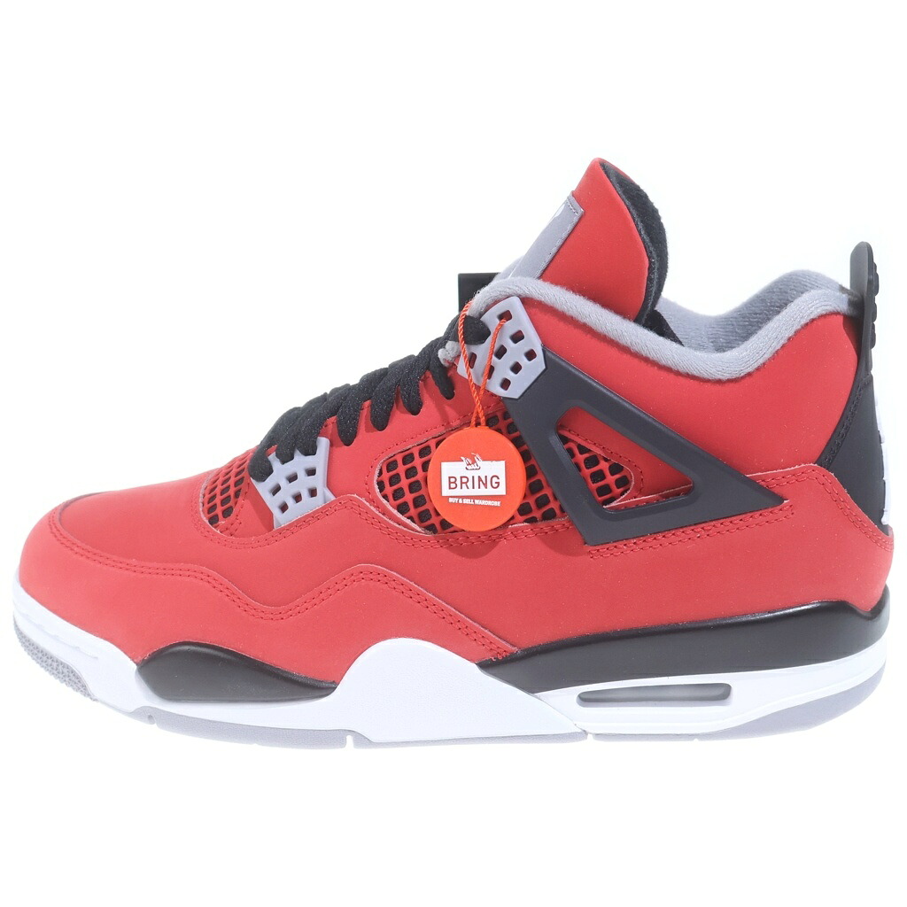 NIKE(ナイキ) サイズ:27.5cm AIR JORDAN 4 RETRO TORO BRAVO エアジョーダン4 レトロ トロブラボー ハイカットスニーカー レッド US9.5/27.5cm【新古品/中古】【程度S】【カラーレッド】【オンライン限定商品】|ブランド買取・販売 BRING