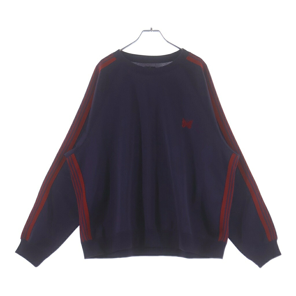 Needles(ニードルス) サイズ:XL 22AW Track Crew Neck Shirt ポリスムース トラッククルーネックトレーナー パープル LQ228【中古】【程度B】【カラーパープル】【取扱店舗BRING梅田茶屋町店】|ブランド買取・販売 BRING