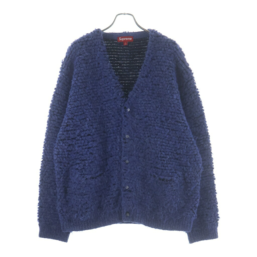 SUPREME(シュプリーム) サイズ:XL 24AW Textured Knotted Cardigan Blue テクスチャー ノット ニットカーディガン ブルー【新古品/中古】【程度S】【カラーブルー】【取扱店舗原宿】｜ブランド買取・販売　BRING