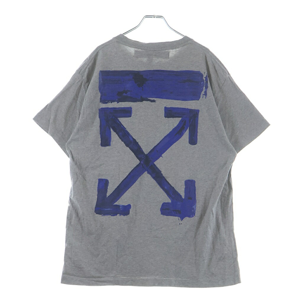OFF-WHITE(オフホワイト) サイズ:XXS 19AW Acrylic T-Shirt 半袖Tシャツ グレー OMAA038F19185010【中古】【程度A】【カラーグレー】【取扱店舗原宿】｜ブランド買取・販売　BRING