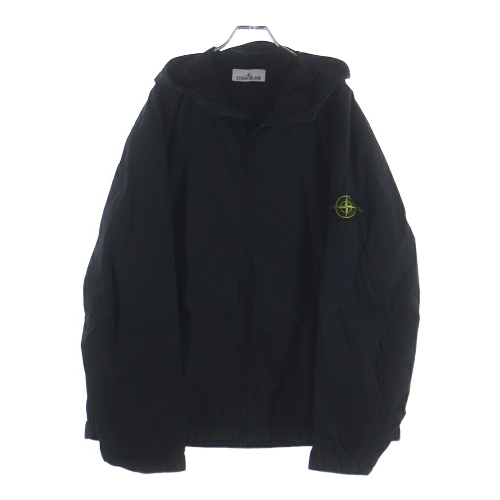 STONE ISLAND(ストーンアイランド) サイズ:XL GARMENT DYED CRINKLE REPS NY ジップアップナイロンジャケット ブラック L1S154100001 S0A23【中古】【程度A】【カラーブラック】【取扱店舗BRING札幌店】｜ブランド買取・販売　BRING 43,952円