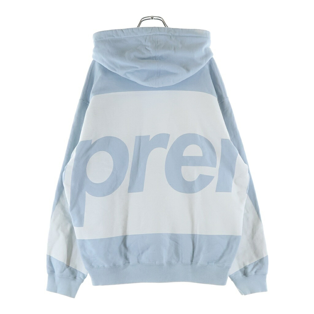 SUPREME(シュプリーム) サイズ:M 21SS Big Logo Hooded Sweatshirt ビッグロゴ プルオーバーパーカー フーディー ライトブルー【中古】【程度A】【カラーブルー】【取扱店舗BRING THRIFT CLOSET あべの店】|ブランド買取・販売 BRING