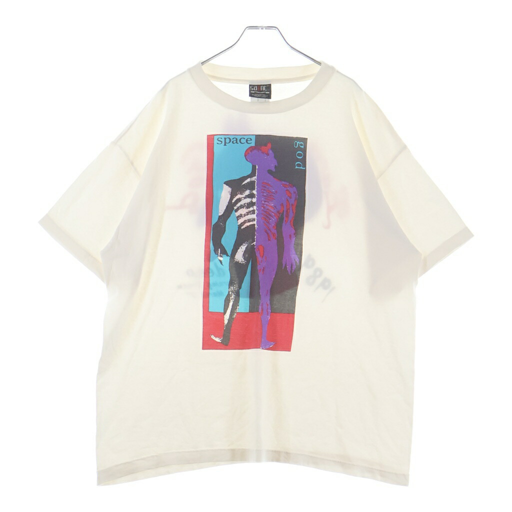 SAINT MICHAEL(セントマイケル) サイズ:XL 23SS SPACE GOD S/S TEE 半袖 クルーネック Tシャツ ホワイト SM-S23-0000-022【中古】【程度B】【カラーホワイト】【取扱店舗BRING梅田茶屋町店】|ブランド買取・販売 BRING