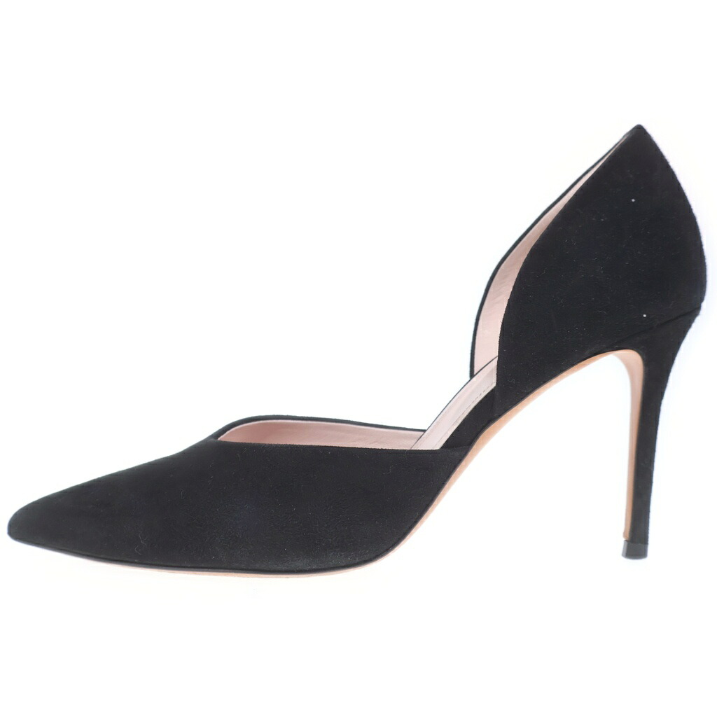 CELINE(セリーヌ) サイズ:36 ポインテッドトゥ スエードヒールパンプス ブラック #36【中古】【程度B】【カラーブラック】【オンライン限定商品】｜ブランド買取・販売　BRING