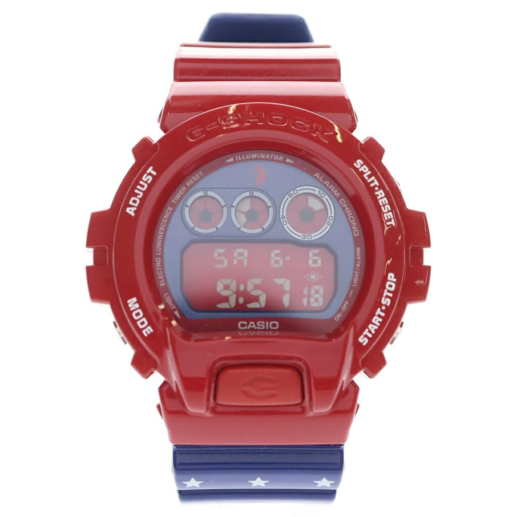 CASIO G-SHOCK(カシオ ジーショック) ×UNION PEGLEG NYC ユニオンペグレグニューヨーク 腕時計 レッド/ブルー DW-6900UN-4JR【新古品/中古】【程度S】【カラーレッド】【取扱店舗BRING THRIFT CLOSET 幕張店】|ブランド買取・販売 BRING