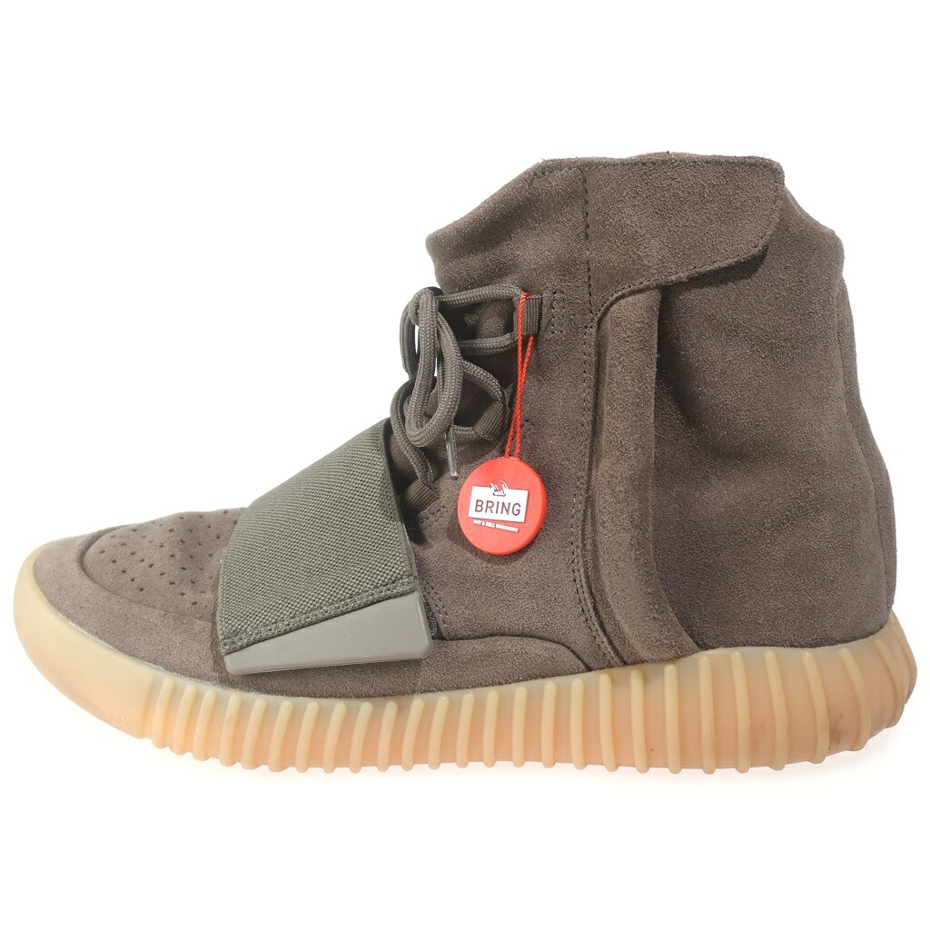 adidas(アディダス) サイズ:28.0cm YEEZY BOOST 750 LIGHT BROWN GUM CHOCOLATE イージーブースト750 サイドジップアップ ハイカットスニーカー ブラウン US10/28cm BY2456【中古】【程度B】【カラーブラウン】【取扱店舗BRINGアメリカ村店】|ブランド買取・販売 BRING