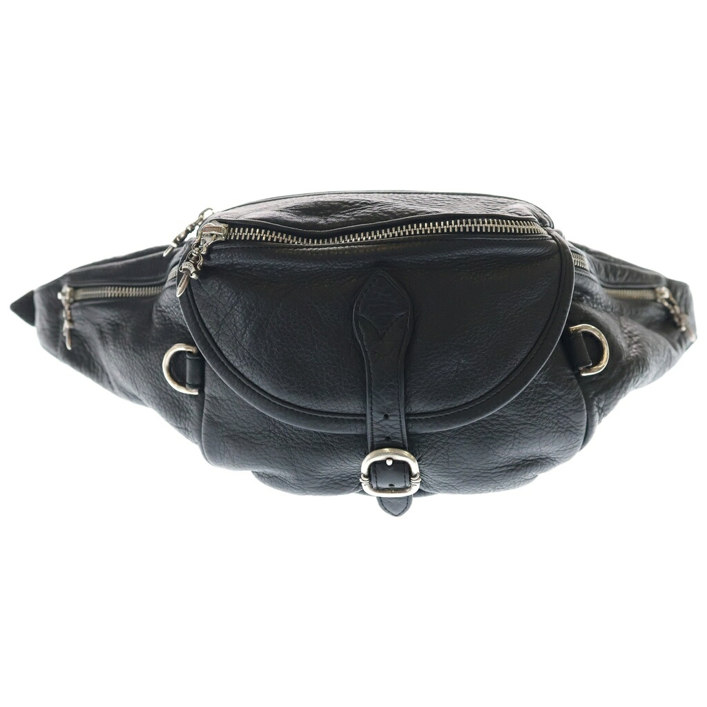 CHROME HEARTS(クロムハーツ) #1 SNAT PACK スナットパック ダガージップ ガンスリンガーベルト レザーウエストバッグ ブラック【中古】【程度B】【カラーブラック】【取扱店舗BRINGアメリカ村店】|ブランド買取・販売 BRING