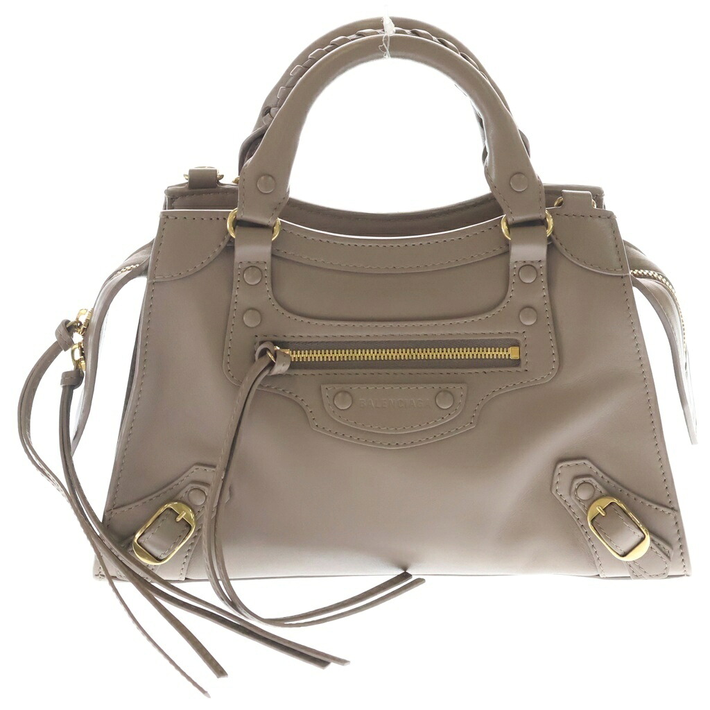 BALENCIAGA(バレンシアガ) ミニネオクラシックシティ レザー 2WAYハンドバッグ ショルダーバッグ ブラウン レザー 679231 ゴールド金具【中古】【程度B】【カラーブラウン】【取扱店舗BRING渋谷ANNEX店】|ブランド買取・販売 BRING