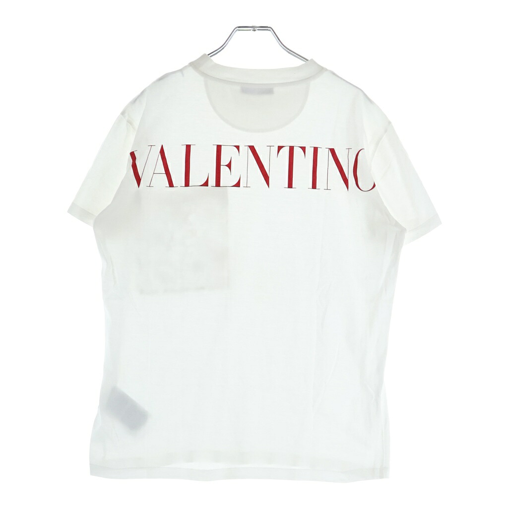 VALENTINO(ヴァレンティノ) サイズ:XS レースポケット バックロゴ Tシャツ ホワイト #XS【中古】【程度A】【カラーホワイト】【取扱店舗BRING WASTE_NOT】|ブランド買取・販売 BRING