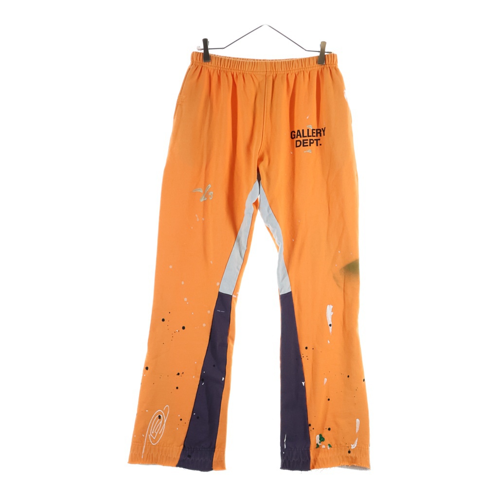 GALLERY DEPT.(ギャラリーデプト) サイズ:L 20AW FLARE PAINTED SWEAT PANT フレア ペインテッド スウェットパンツ オレンジ【中古】【程度B】【カラーオレンジ】【取扱店舗BRINGアメリカ村店】｜ブランド買取・販売　BRING