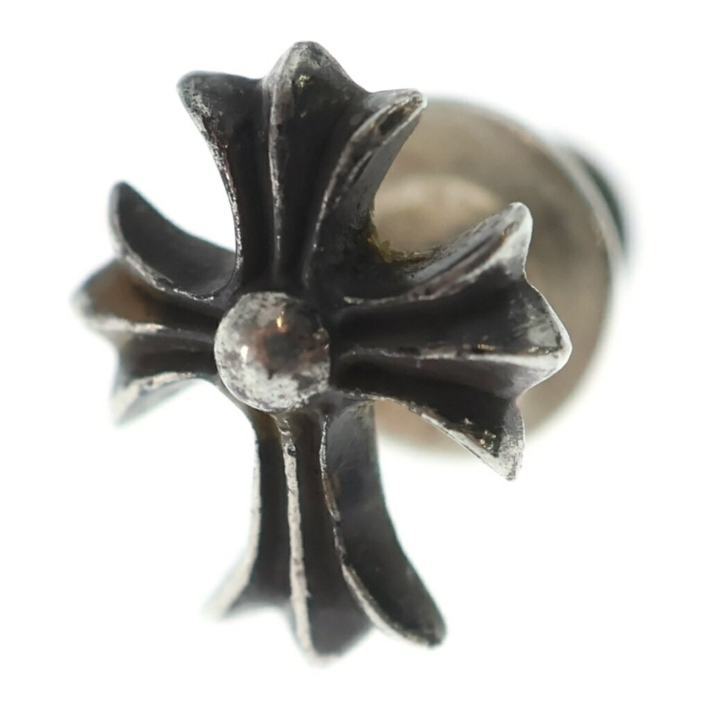 CHROME HEARTS(クロムハーツ) CH CRSS 2 FAT CHクロスファット スタッドピアス シルバー BCA092【中古】【程度B】【カラーシルバー】【取扱店舗原宿】｜ブランド買取・販売　BRING