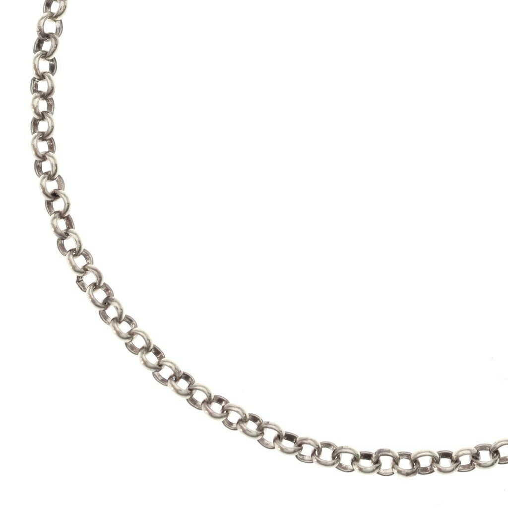 CHROME HEARTS(クロムハーツ) サイズ:16.0inch NECKCHAIN R16 ロールチェーンネックレス 16inch シルバー BCA082【中古】【程度B】【カラーシルバー】【取扱店舗渋谷】|ブランド買取・販売 BRING
