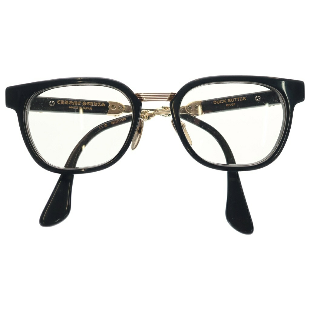 CHROME HEARTS(クロムハーツ) サイズ:52□21ー152 DUCK BUTTER ダガーテンプルウェリントンサングラス アイウェア メガネ BK/GP ブラック/ゴールド【中古】【程度B】【カラーブラック】【取扱店舗渋谷】｜ブランド買取・販売　BRING