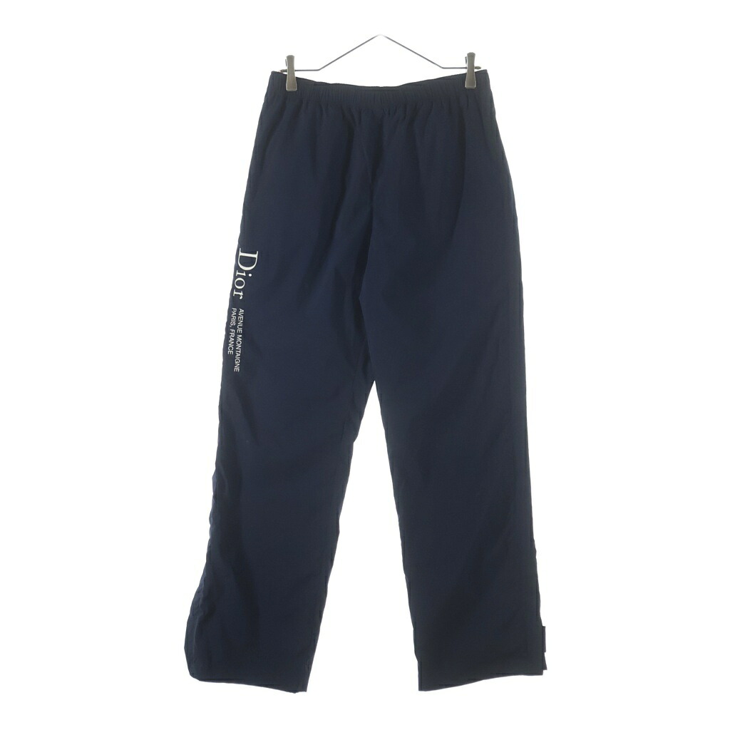 DIOR(ディオール) サイズ:46 モンテーニュ ジョギング ナイロンパンツ ロゴ刺しゅう サイドジップ ネイビー 683C151A2031【中古】【程度A】【カラーネイビー】【取扱店舗BRING WASTE_NOT】|ブランド買取・販売 BRING
