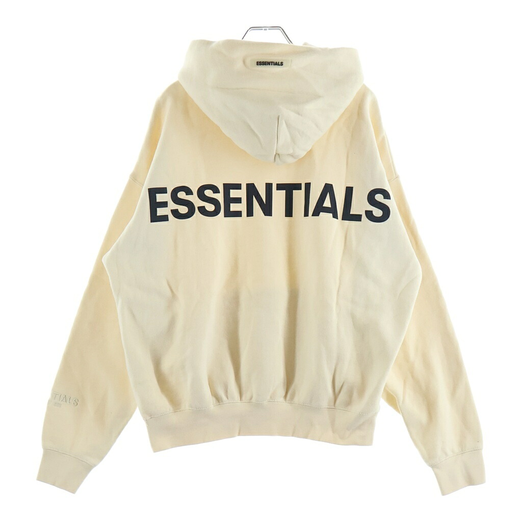 FEAR OF GOD ESSENTIALS(フィアオブゴッド エッセンシャルズ) サイズ:S バックロゴプリント スウェット プルオーバー パーカー ベージュ【中古】【程度B】【カラーベージュ】【取扱店舗BRING WASTE_NOT】|ブランド買取・販売 BRING