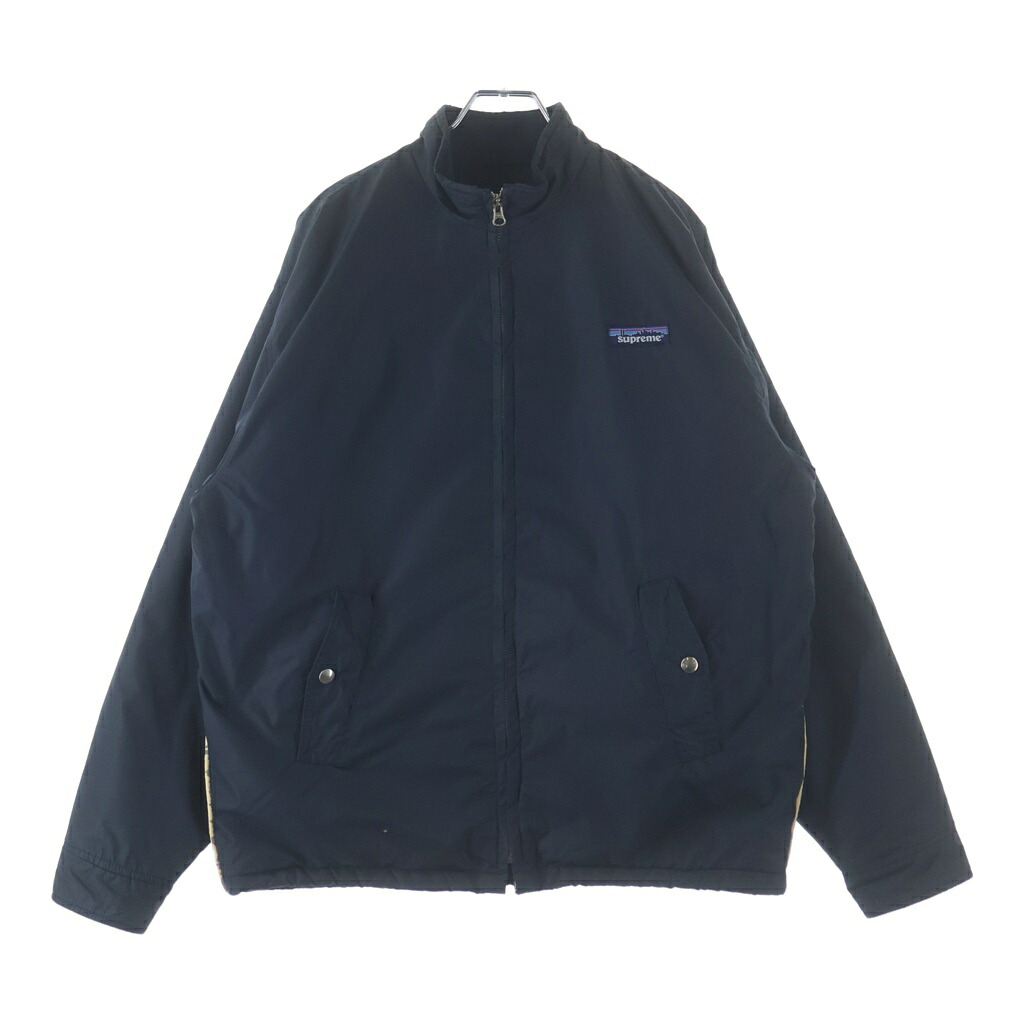 VINTAGE(ヴィンテージ) サイズ:M 98AW Shelled Synchilla Type Nylon Jacket シュプリーム パロディロゴ シェル シンチラタイプ ナイロンジャケット ネイビー【中古】【程度B】【カラーネイビー】【取扱店舗AWESOME高円寺店】|ブランド買取・販売 BRING