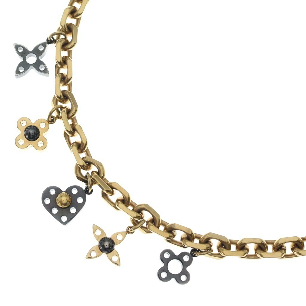LOUIS VUITTON(ルイヴィトン) コリエハイアンドシー GP モノグラムフラワー ネックレス チョーカー M65236 ブラック/ゴールド【中古】【程度B】【カラーゴールド】【取扱店舗BRING心斎橋店】|ブランド買取・販売 BRING