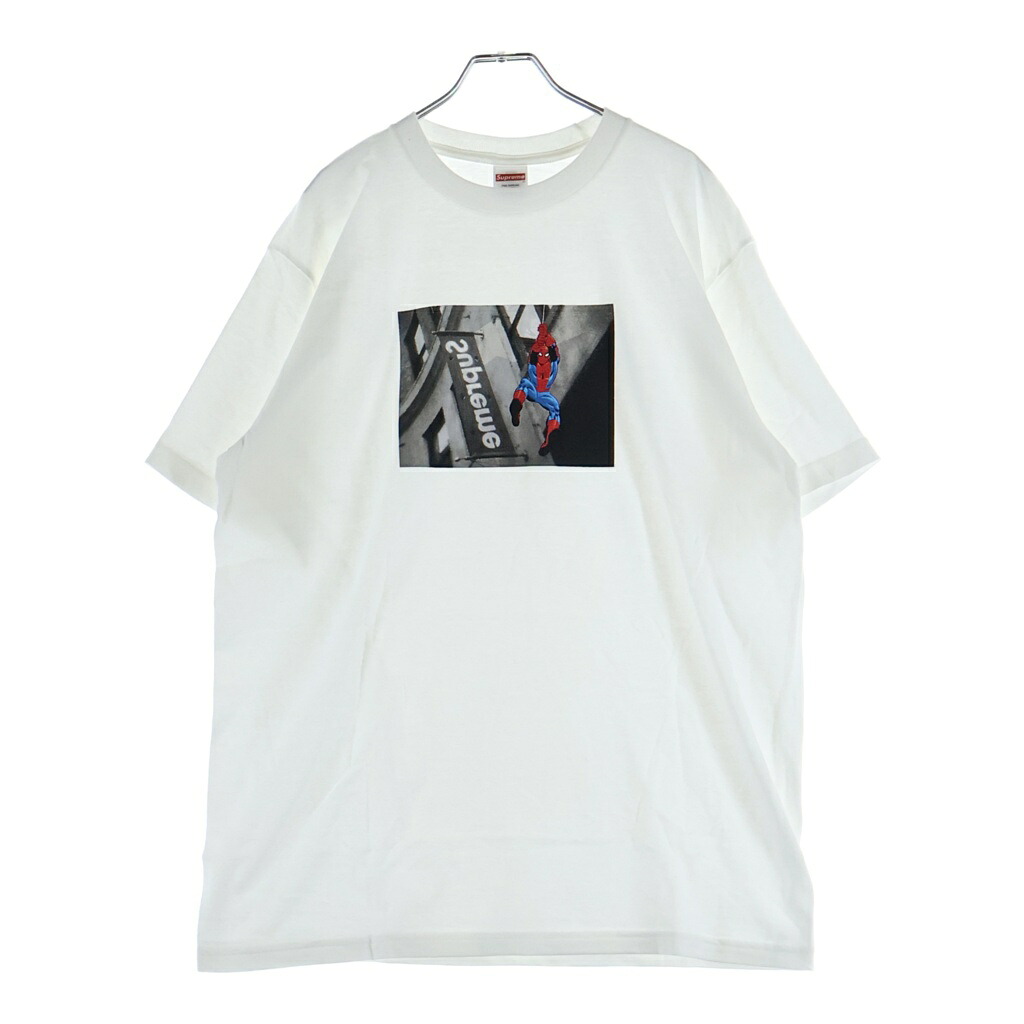 SUPREME(シュプリーム) サイズ:L 26SS Spider-Man Tee ロゴ スパイダーマン フロントプリント クルーネック 半袖Tシャツ ホワイト【新古品/中古】【程度S】【カラーホワイト】【取扱店舗BRING梅田茶屋町店】|ブランド買取・販売 BRING