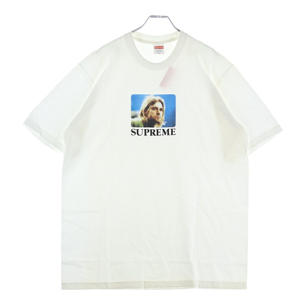 SUPREME(シュプリーム) サイズ:L 23SS Kurt Cobain Tee カートコバーン フォトプリント クルーネック 半袖Tシャツ カットソー ホワイト【新古品/中古】【程度S】【カラーホワイト】【取扱店舗渋谷】｜ブランド買取・販売　BRING