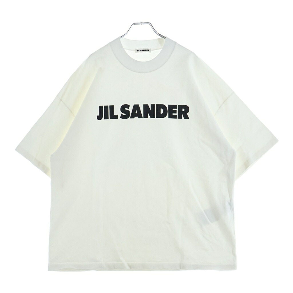 JIL SANDER(ジルサンダー) サイズ:M フロントロゴプリント 半袖Tシャツ コットン JSMP707020 ホワイト【中古】【程度B】【カラーホワイト】【取扱店舗BRINGアメリカ村店】｜ブランド買取・販売　BRING 18,764円