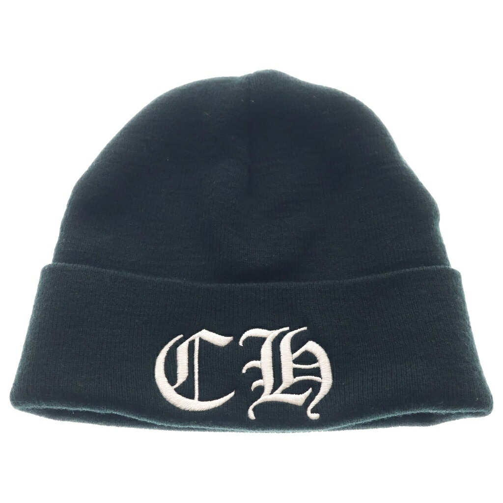 CHROME HEARTS(クロムハーツ) サイズ:OS CH Logo Embroidery Acrylic Beanie CHロゴ刺繍ビーニー ニット帽 ブラック【中古】【程度A】【カラーブラック】【取扱店舗原宿】|ブランド買取・販売 BRING