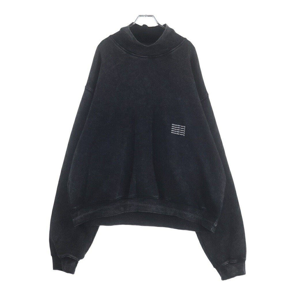 ALEXANDER WANG(アレキサンダーワン) サイズ:XL 20AW DTC HIGH NECK PULLOVER ウォッシュ加工 ハイネックスウェット トレーナー ウォッシュブラック UCC3221538【中古】【程度B】【カラーブラック】【取扱店舗BRING WASTE_NOT】｜ブランド買取・販売　BRING 19,099円
