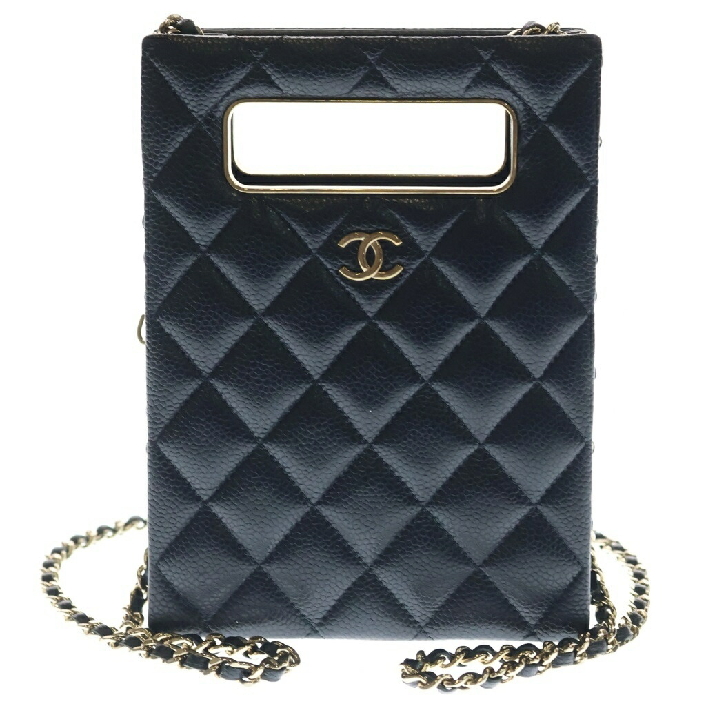 CHANEL(シャネル) イヴニングバッグ チェーンショルダーバッグ ミニバッグ ブラック キャビアスキン AS3314 ゴールド金具【中古】【程度A】【カラーブラック】【取扱店舗BRING：RED新宿東口店】｜ブランド買取・販売　BRING