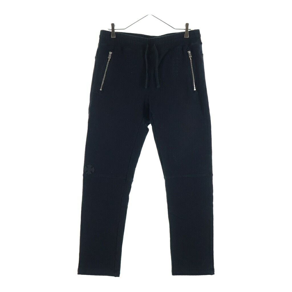 CHROME HEARTS(クロムハーツ) サイズ:L Y NOT CHプラスレザーパッチ付き スウェットパンツ ブラック【中古】【程度B】【カラーブラック】【取扱店舗BRING仙台店】|ブランド買取・販売 BRING
