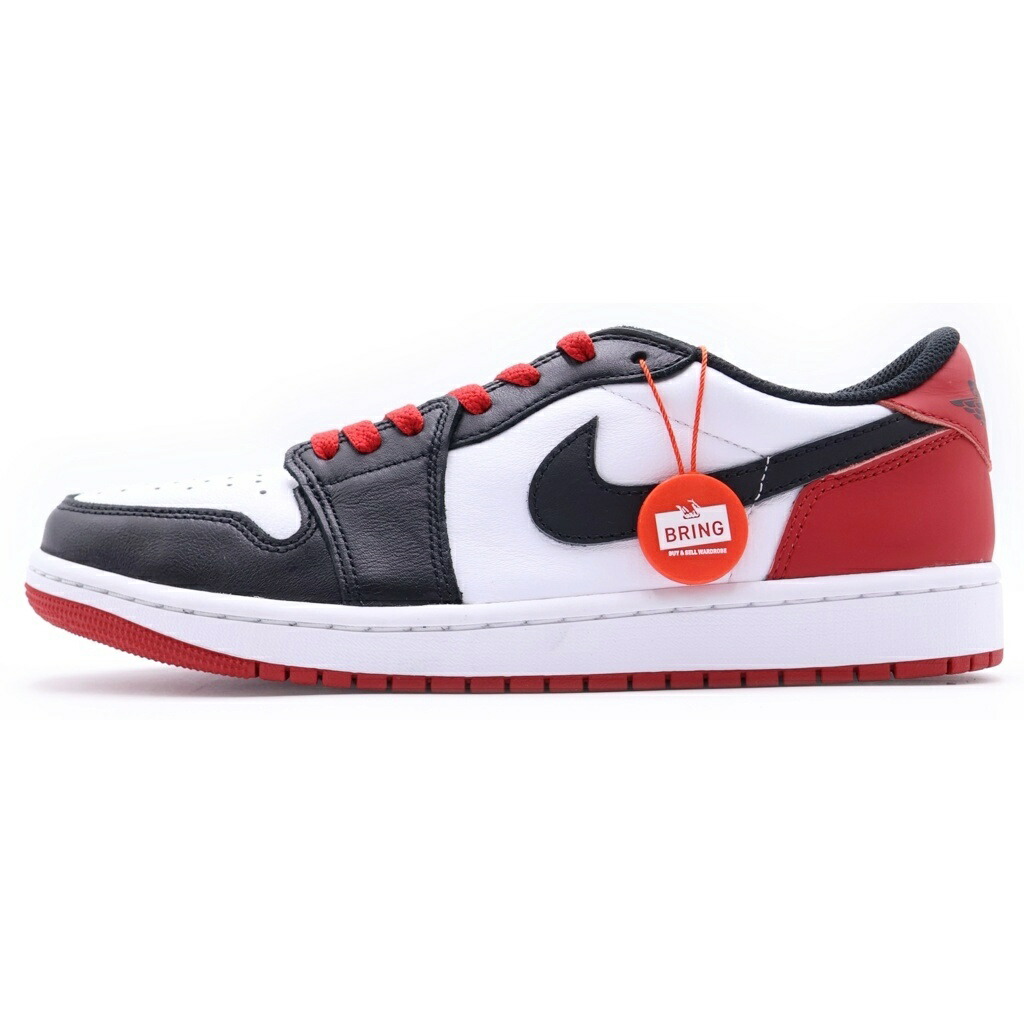 NIKE(ナイキ) サイズ:US9/27cm AIR JORDAN 1 RETRO LOW OG BLACK TOE エアジョーダン1 レトロ ロー ブラックトゥ ローカットスニーカー ホワイト/ブラック/レッド US9/27cm CZ0790-106【新古品/中古】【程度S】【カラーホワイト】【取扱店舗BRING THRIFT CLOSET 幕張店】｜ブランド買取・販売　BRING