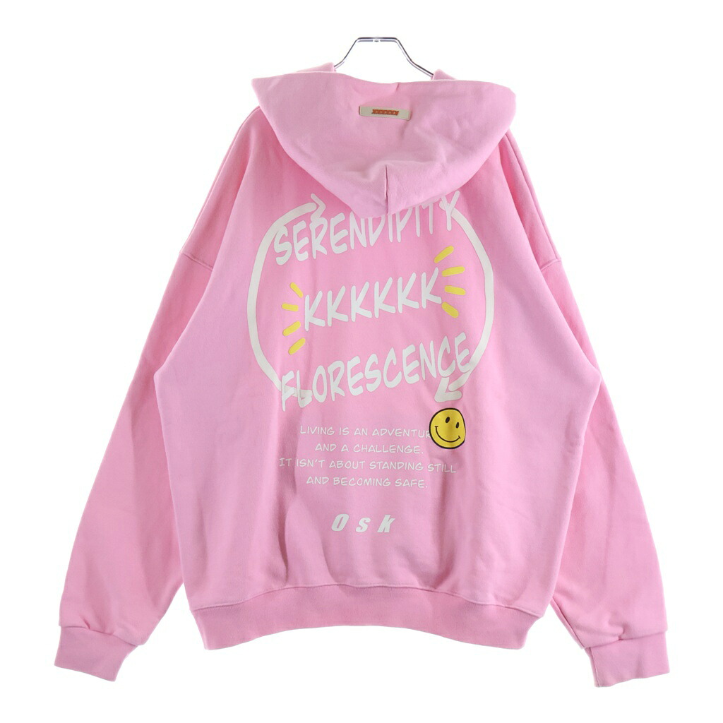 KKKKKK(ケーケーケーケーケーケー) サイズ:2 Serendipity Florescence セレンディピティ フロレセンス スウェットプルオーバーパーカー ピンク【中古】【程度A】【カラーピンク】【オンライン限定商品】｜ブランド買取・販売　BRING