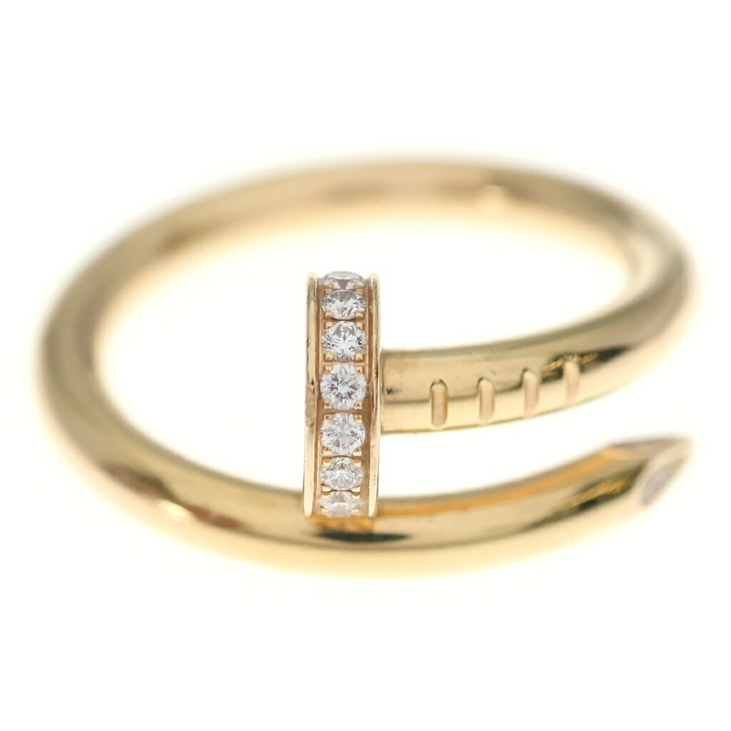 Cartier(カルティエ) サイズ:リングケージ実寸約7.5号 ジュストアンクル ダイヤリング 750 K18YG リング 指輪 #51 イエローゴールド【中古】【程度B】【カラーイエロー】【取扱店舗新宿】|ブランド買取・販売 BRING