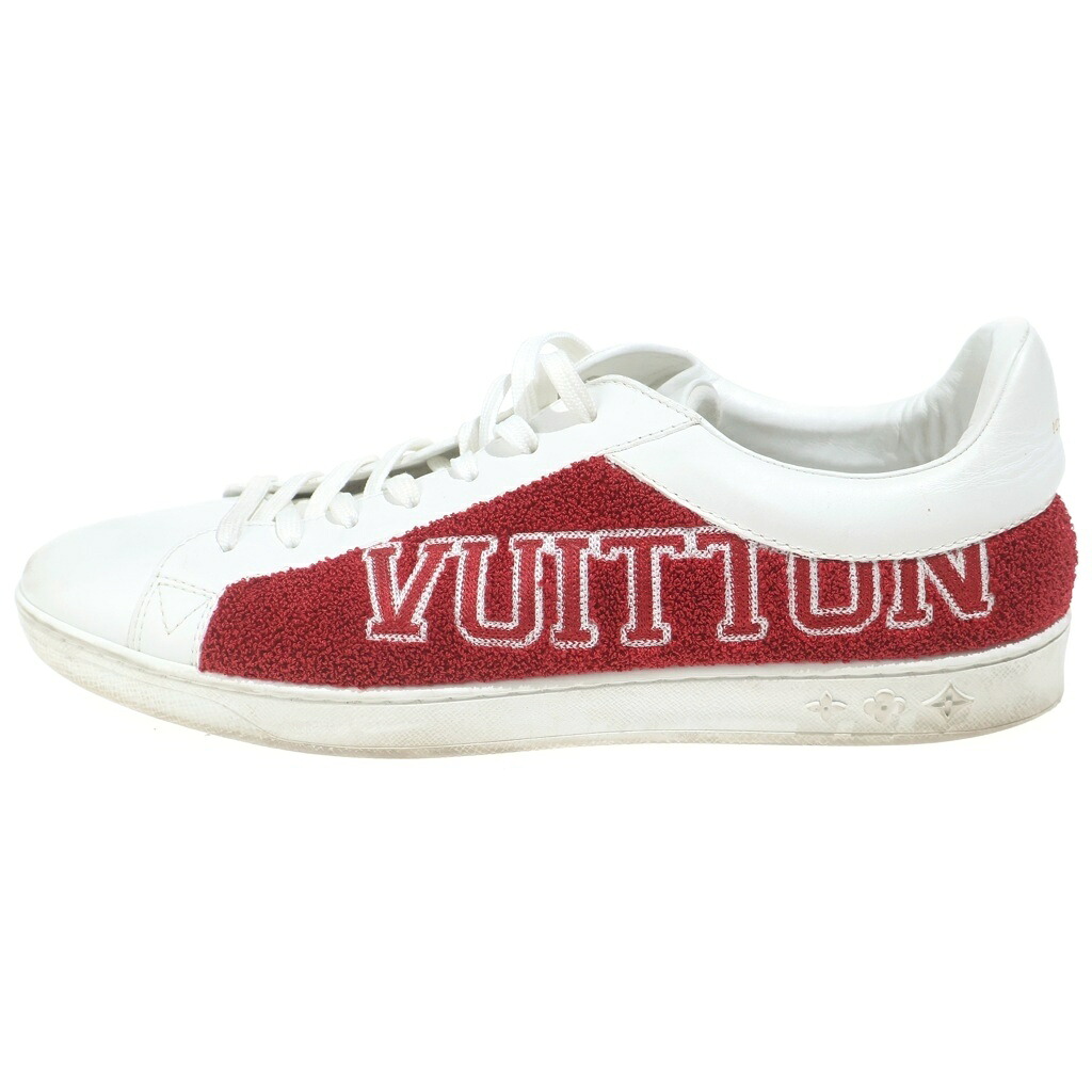LOUIS VUITTON(ルイヴィトン) サイズ:8 LUXEMBOURG LINE LOW CUT SNEAKER MS0178 ルクセンブルク ライン レザーローカットスニーカー ホワイト【中古】【程度B】【カラーホワイト】【取扱店舗BRING札幌店】|ブランド買取・販売 BRING