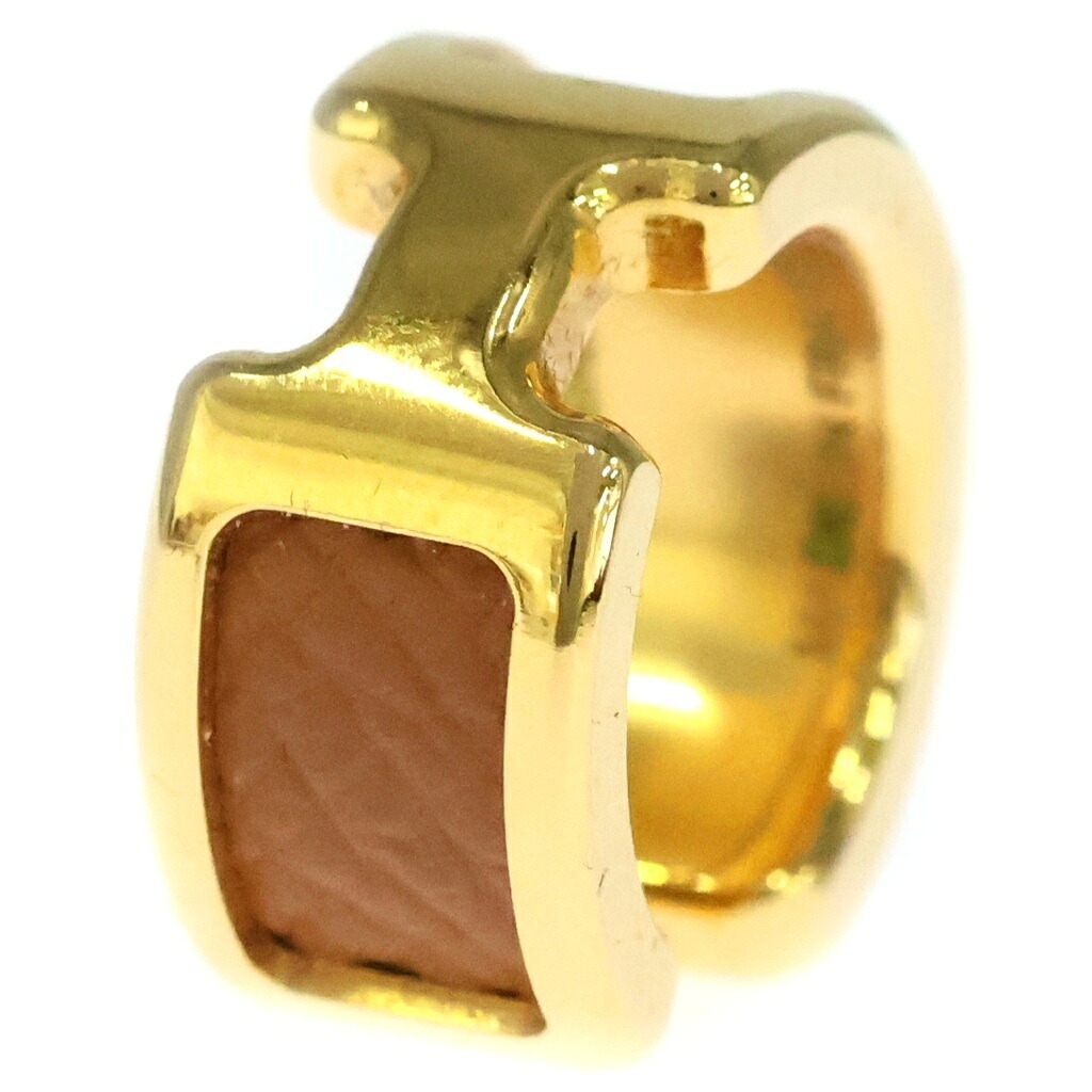 HERMES(エルメス) オランプ エプソン ゴールド金具 イヤーカフ ゴールド/ブラウン【中古】【程度A】【カラーゴールド】【オンライン限定商品】｜ブランド買取・販売　BRING
