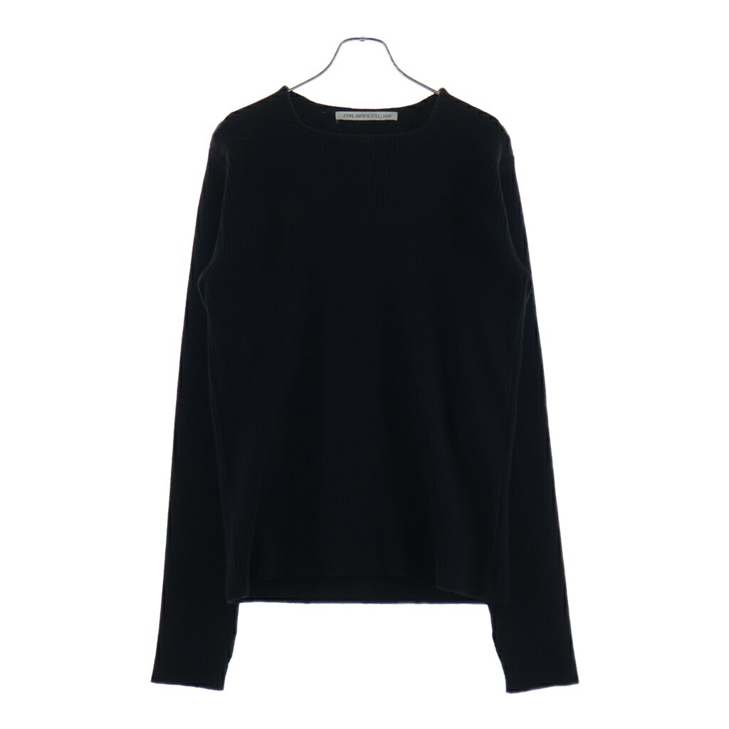 JOHN LAWRENCE SULLIVAN(ジョンローレンスサリバン) サイズ:L SQUARE NECK KNIT SWEATER スクエアネック長袖ニットセーター ブラック 4A01-0122-40【中古】【程度A】【カラーブラック】【取扱店舗BRING渋谷ANNEX店】｜ブランド買取・販売　BRING
