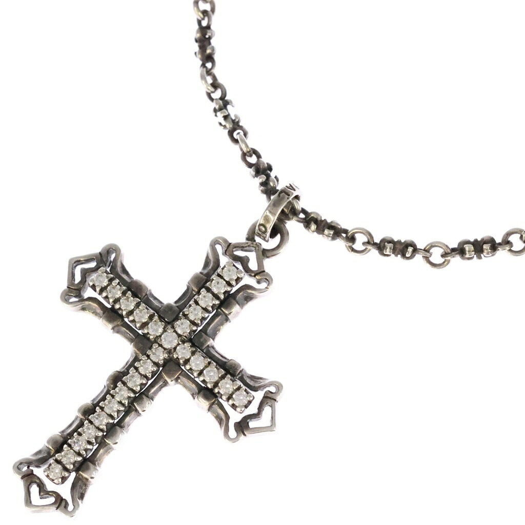 ROYAL ORDER(ロイヤルオーダー) サイズ:ミディアム Medium Consort Cross w/ CZ コンソートクロス チェーン シルバー【中古】【程度B】【カラーシルバー】【オンライン限定商品】|ブランド買取・販売 BRING