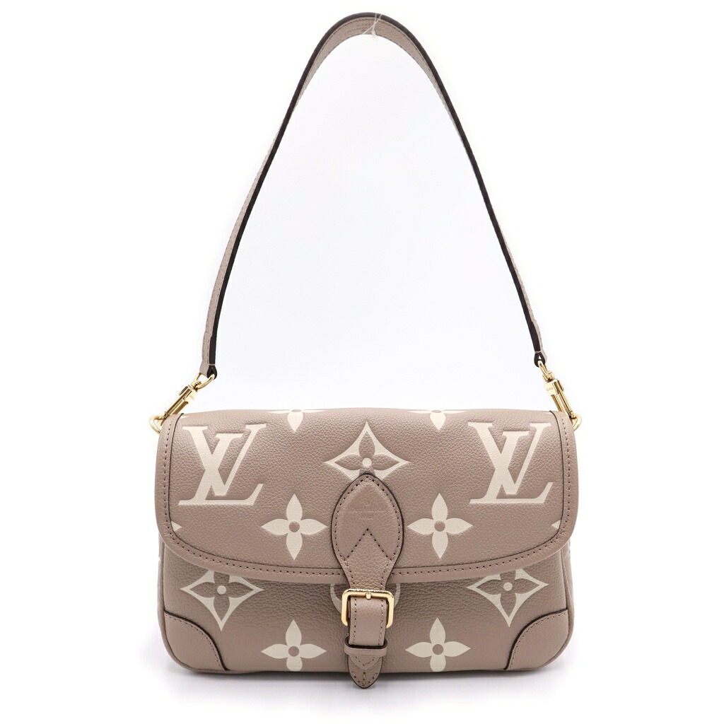 LOUIS VUITTON(ルイヴィトン) モノグラムアンプラント ディアヌ ベージュ ショルダーバッグ ベージュ レザー M46583 ゴールド金具【中古】【程度A】【カラーベージュ】【取扱店舗BRING京都河原町店】｜ブランド買取・販売　BRING