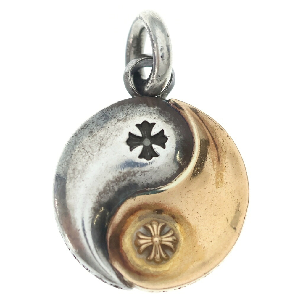 CHROME HEARTS(クロムハーツ) サイズ:ミディアム YIN YANG MD インヤンミディアム コンビチャーム ネックレストップ シルバー/ゴールド【中古】【程度B】【カラーシルバー】【取扱店舗BRING心斎橋店】｜ブランド買取・販売　BRING