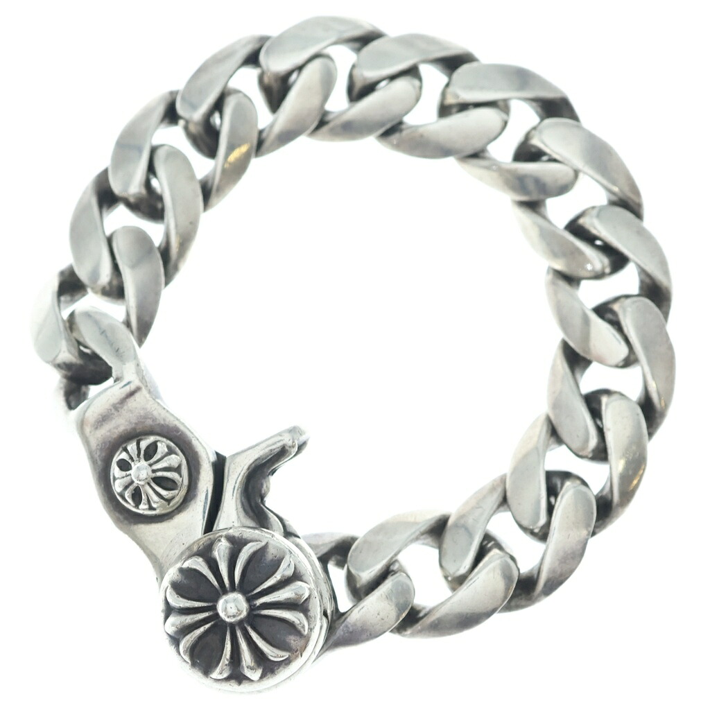 CHROME HEARTS(クロムハーツ) サイズ:13LINK CLSC CHN LNK クラシックリンククリップブレスレット 13リンク シルバー BCA138【中古】【程度B】【カラーシルバー】【取扱店舗BRING福岡店】｜ブランド買取・販売　BRING
