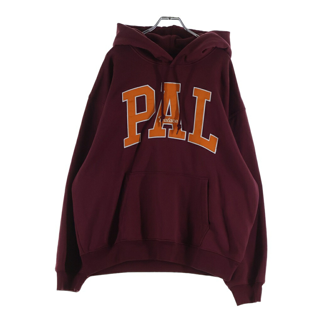 Palace Skateboards(パレススケートボーズ) サイズ:L 24SS &times;GAP PAL HOODED SWEATSHIRT ギャップ カレッジロゴ プルオーバーフーデッドパーカー バーガンディ S/427453-03【中古】【程度B】【カラーレッド】【取扱店舗BRING仙台店】｜ブランド買取・販売　BRING