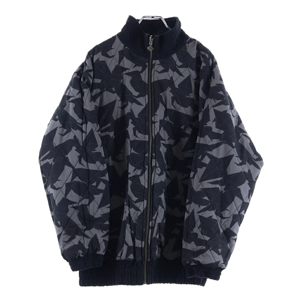 BUDSPOOL(バッズプール) サイズ:L 25AW &times;GAKKIN 折り鴉 PAPER CROWS REVERSIBLE JACKET キルティング リバーシブルジャケット ブラック/グレー【中古】【程度A】【カラーブラック】【オンライン限定商品】｜ブランド買取・販売　BRING
